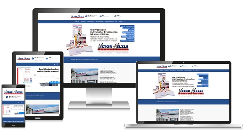 Bild mit responsive Design Darstellung. Link zu Webdesign in Hagen/NRW